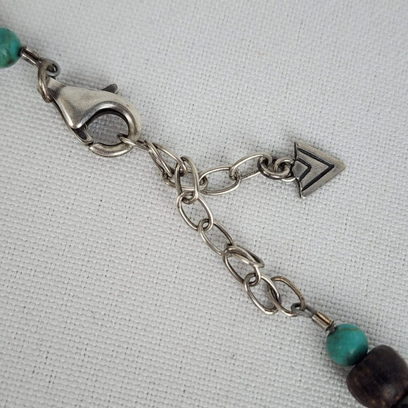 Silpada Kabkaban Wood Leaf Green 925 Sterling Silver Necklace - Picture 7 of 9